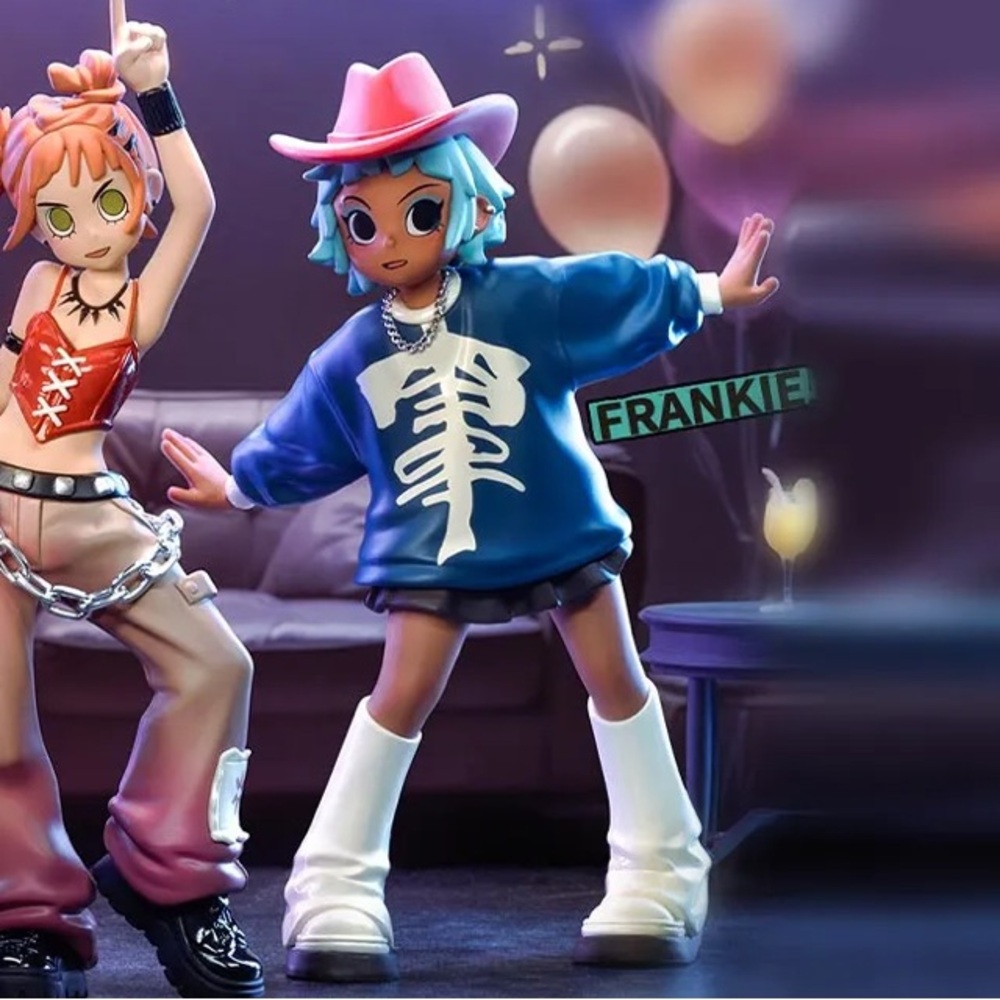 POP MART - Frankie Sick Beats. NIB Confirmed UNOPENED Peach Riot Rise Up Series.